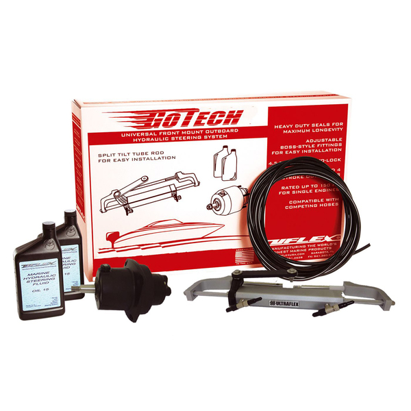 Uflex Usa GoTech 1.0 Universal Front Mount Outboard Hydraulic Steering System GOTECH 1.0